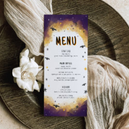 Halloween Baby Shower Menu, Little Boo Baby Dusche Menükarte