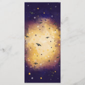 Halloween Baby Shower Menu, Little Boo Baby Dusche Menükarte (Rückseite)