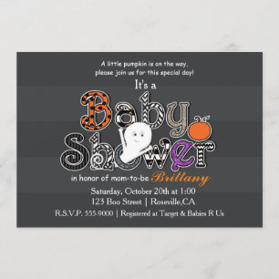Halloween BABY SHOWER Moderne schicke Einladung