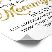 Halloween Baby Shower Mommy's Bauchesymbol Poster (Ecke)