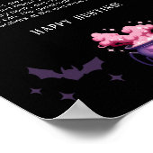 Halloween Baby Shower Pacifier Hunt Game Poster (Ecke)