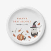 Halloween Baby Shower Paper Plate Pappteller (Vorderseite)