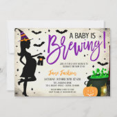 Halloween Baby Shower Party Invitation Einladung (Vorderseite)