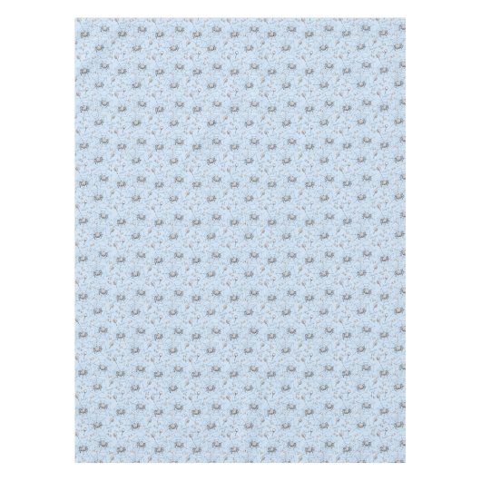 Halloween Baby Shower Spinnen und Webs Blue Tischdecke (Vorderseite)