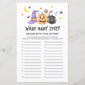 Halloween Baby Showspiel (Vorderseite)