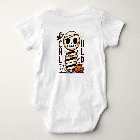 Halloween Baby Strampler (Rückseite)