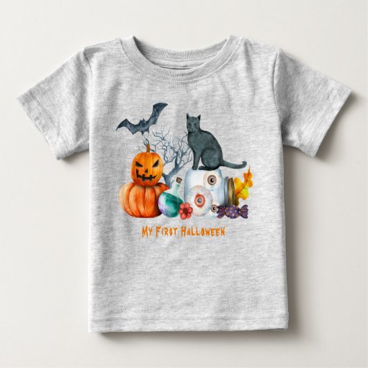 Halloween Baby T-shirt (Vorderseite)