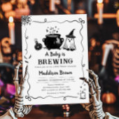 Halloween Baby wird Baby Dusche Brauen Einladung