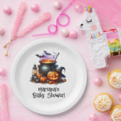 Halloween Baby wird Baby Dusche Brauen Pappteller (Party)