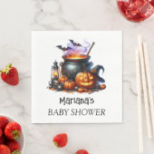 Halloween Baby wird Baby Dusche Brauen Serviette (Beispiel)