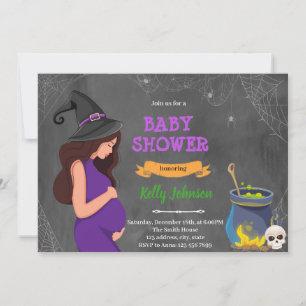 Halloween-Babydusche  Einladung