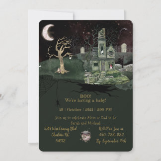 Halloween-Babydusche Einladung