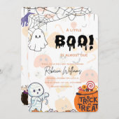 Halloween-Babydusche Einladung (Vorne/Hinten)
