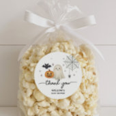 Halloween Babydusche Vielen Dank Runder Aufkleber