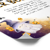 Halloween Babydusche Wie groß ist ihr Bauchspiel Poster (Ecke)