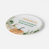 Halloween-Babyduschpapier-Teller Pappteller (Schrägansicht)