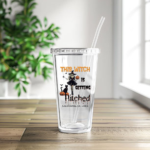 Halloween Bachelorette Diese Hexe wird Hitch Acryltrinkbecher