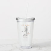 Halloween Bachelorette Diese Hexe wird Hitch Acryltrinkbecher (Rückseite)