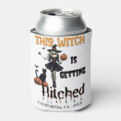 Halloween Bachelorette Diese Hexe wird Hitch Dosenkühler (Kanne Vorderseite)