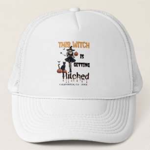 Halloween Bachelorette Diese Hexe wird Hitch Truckerkappe