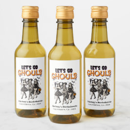 Halloween Bachelorette, lasst uns ghoul gehen Weinetikett