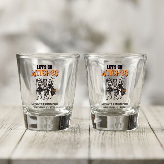 Halloween Bachelorette, los Hexen Schnapsglas