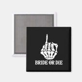Halloween Bachelorette oder Skeleton Hand Die Magnet (Vorderseite/Rückseite)
