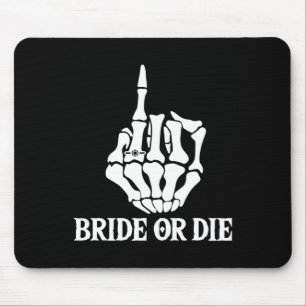 Halloween Bachelorette oder Skeleton Hand Die Mousepad