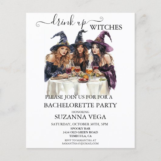 Halloween Bachelorette Witch Party (Vorderseite)