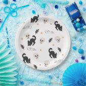 Halloween Background Star Pattern Pappteller (Party)