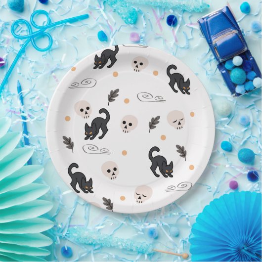 Halloween Background Star Pattern Pappteller (Party)