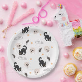 Halloween Background Star Pattern Pappteller (Party)