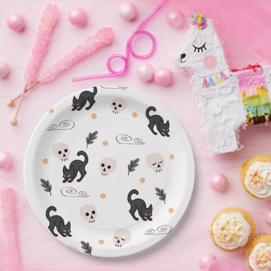 Halloween Background Star Pattern Pappteller (Party)