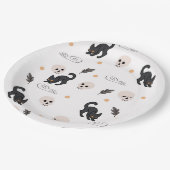 Halloween Background Star Pattern Pappteller (Schrägansicht)