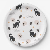 Halloween Background Star Pattern Pappteller (Vorderseite)