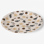 Halloween Background Star Pattern Pappteller (Schrägansicht)