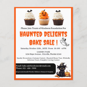 Halloween Backwaren-Verkauf Flyer