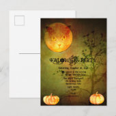 HALLOWEEN BACKYARD-PARTY ANKÜNDIGUNGSPOSTKARTE (Vorne/Hinten)
