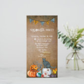 HALLOWEEN BACKYARD-PARTY FEIERTAGSKARTE (Stehend Vorderseite)