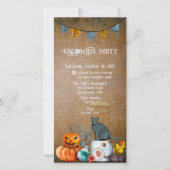 HALLOWEEN BACKYARD-PARTY FEIERTAGSKARTE (Vorderseite)