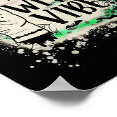 Halloween Bad Witch Vibes Peace Hand Sign Hallowee Poster (Ecke)