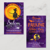 Halloween Baggy Insert Personalize Text 100 Visitenkarte (Vorne/Hinten)