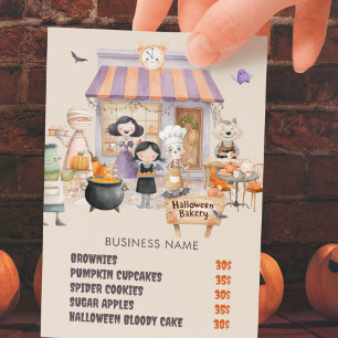 Halloween Bake Sale Bäckerei Oktober Flyer