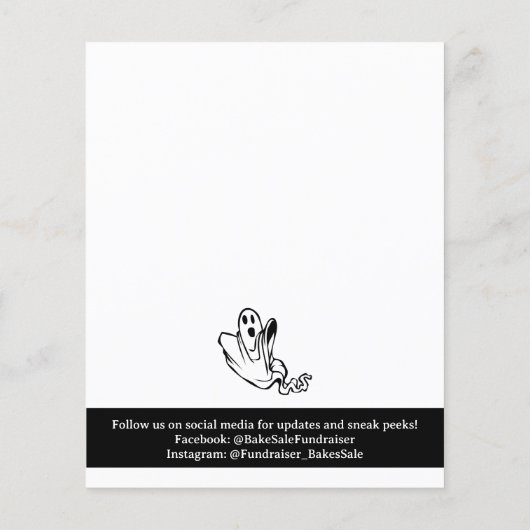 Halloween Bake Sale Flyer (Hinten)