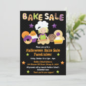 Halloween Bake Sale Fundraiser Einladung (Stehend Vorderseite)