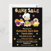 Halloween Bake Sale Fundraiser Einladung Postkarte (Vorne/Hinten)