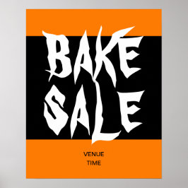 Halloween Bake Sale Template, Fundraising Poster