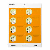Halloween Baking oder Drink Mix Etiketten ghosting (Vorne)