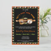 Halloween Bakkekse Party Einladung (Stehend Vorderseite)