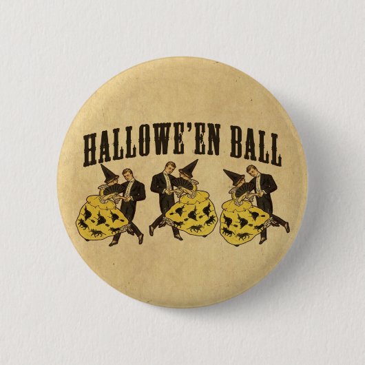 Halloween Ball Dancers Button (Vorderseite)